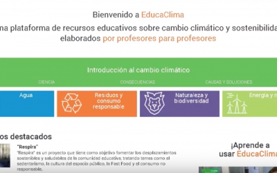 EducaClima, portal de recursos educativos sobre cambio climático y sostenibilidad elaborado por y para profesores