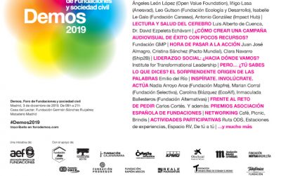 La Asociación Española de Fundaciones celebra #Demos2019, el foro de las fundaciones y sociedad civil