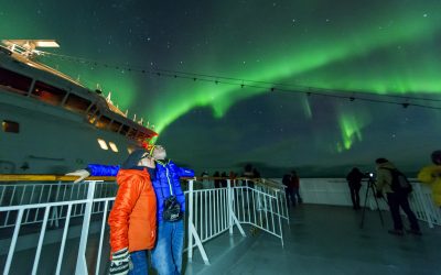 Auroras Boreales en el Círculo Polar Ártico a bordo de los barcos Hurtigruten